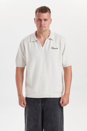 DXHakki Stone Knitted Polo