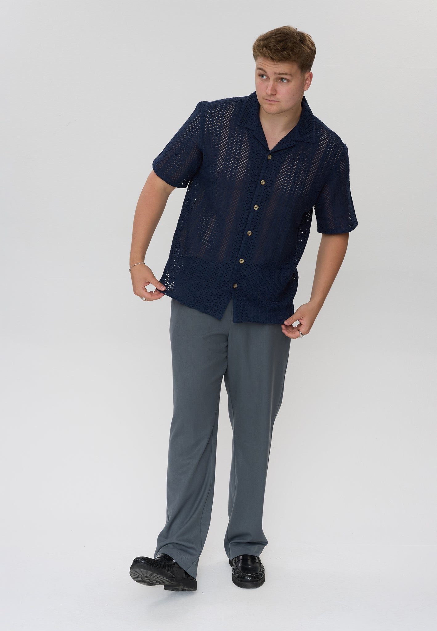 DXNMXRK. DXFouad Shirt navy