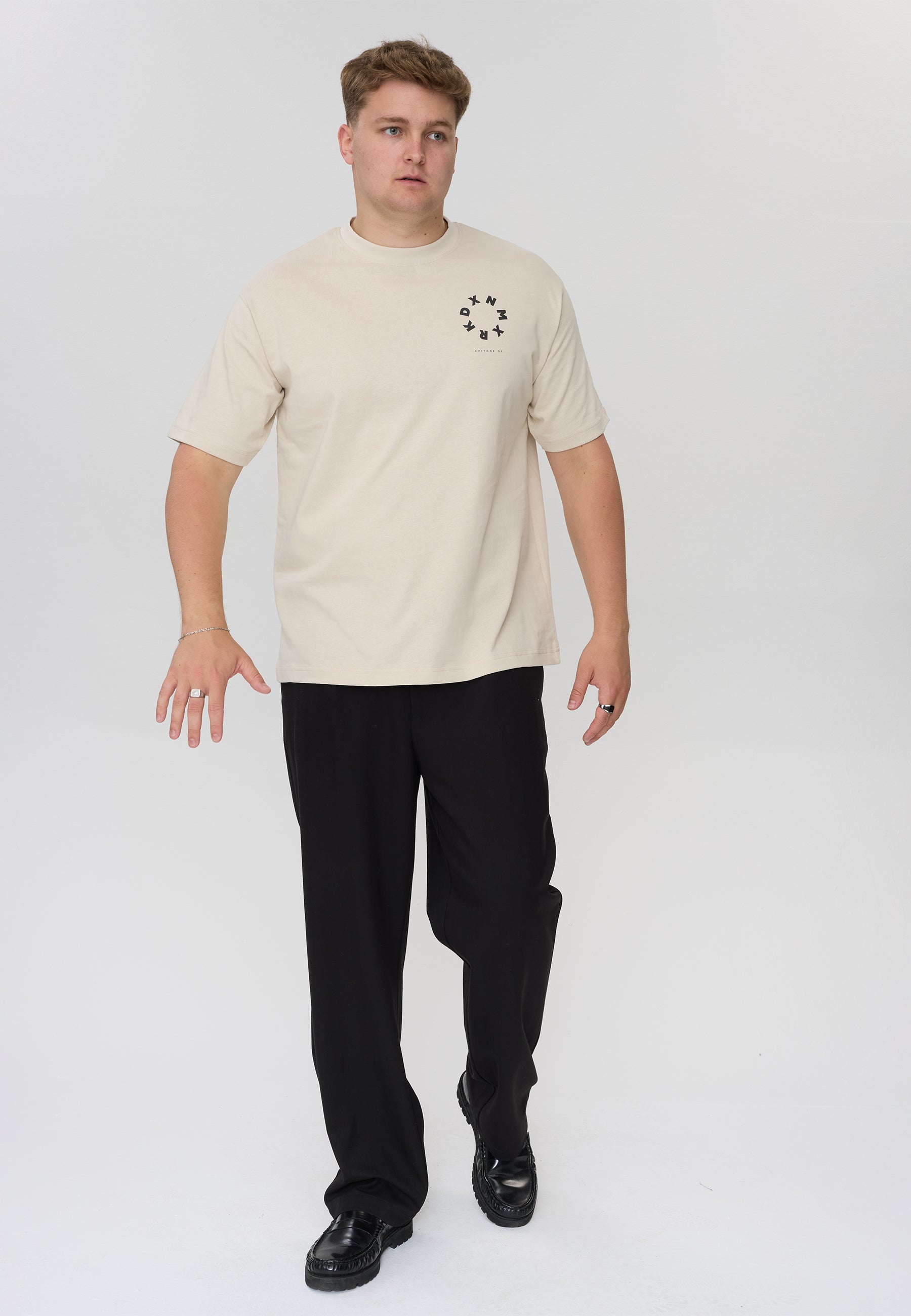 DXNMXRK. DXGalal T-shirt Beige